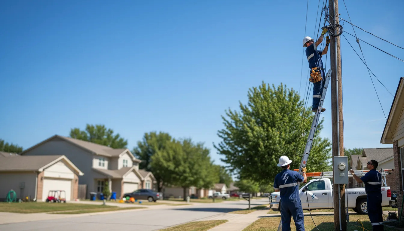 Residential electrician providing installation services in Brisbin, PA